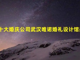 武汉十大婚庆公司 武汉唯诺婚礼设计馆办婚礼怎么样